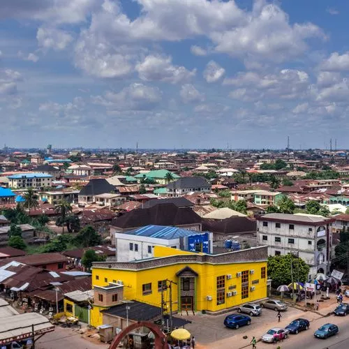 Rooftop View of Benin City, Edo State, NIgeria - Photo by joseph