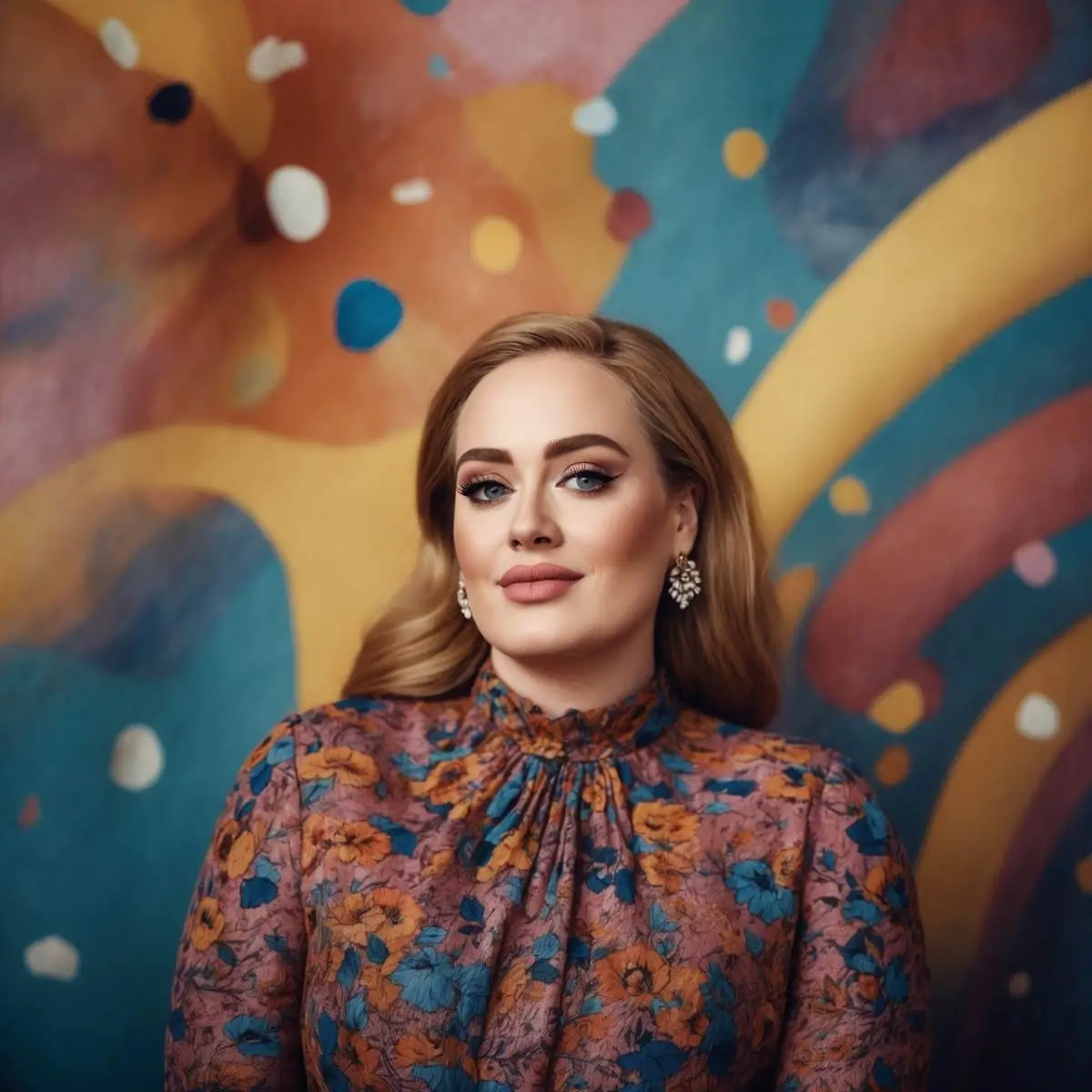 A depiction of Adele, is an English singer-songwriter