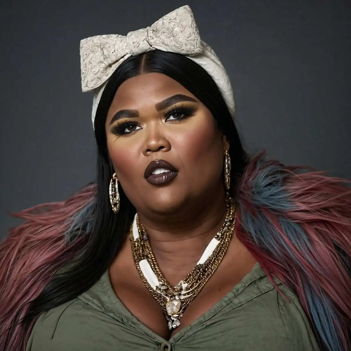 A depiction of Lizzo an american