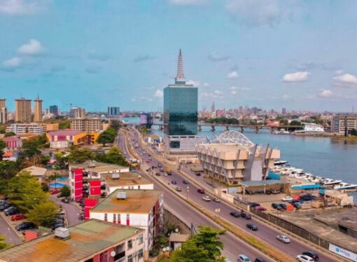 Ariel view of Lagos, Nigeria