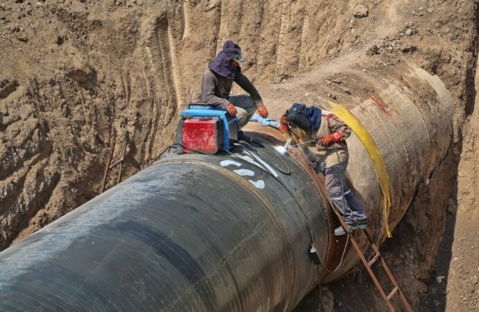 In-ground pipelines to reduce vandalism