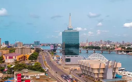 Lagos city skyline daytime Nigeria